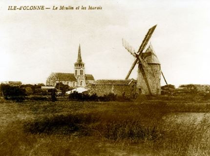 Moulin en 1924©Mairie de l'Ile d'Olonne